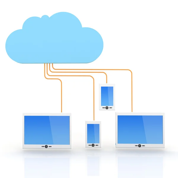 Concetto di cloud computing — Foto Stock