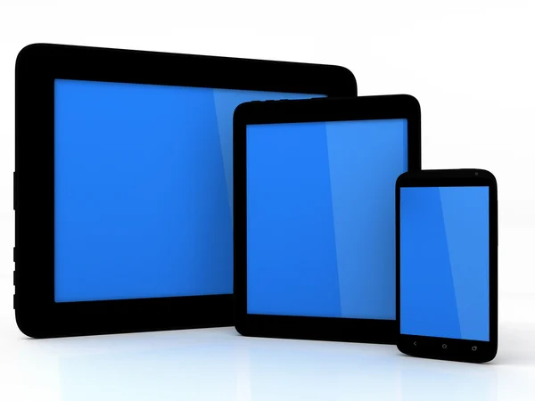 Tablet pc e smartphone — Foto Stock