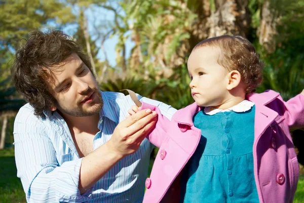 Père avec fille — Photo