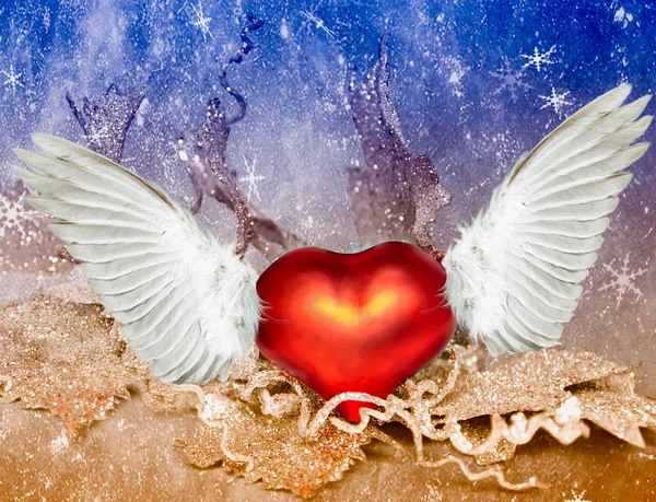 Heart with wings — Stock Photo, Image