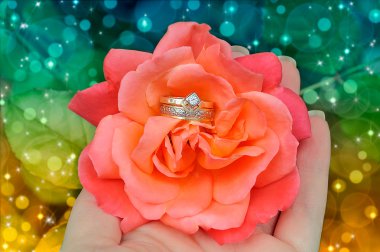 Evlilik yüzükleri.