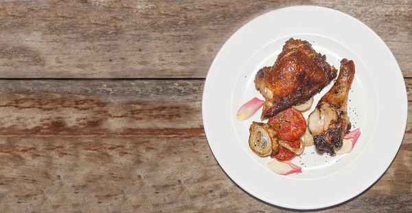 Grilled chicken and chia — Stock Photo, Image