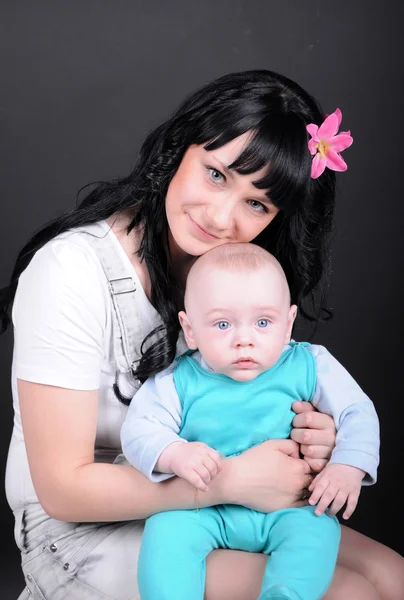 Woman with newborn baby — Stock Photo, Image