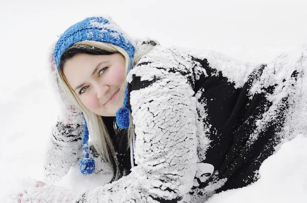 Mulheres na neve Imagem De Stock