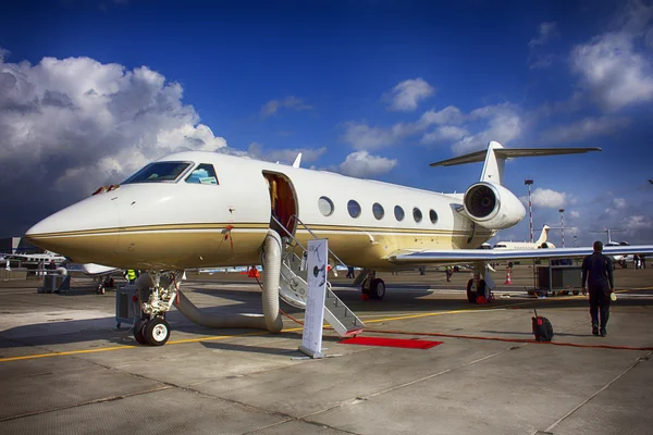 Obchodní proudové gulfstream g450 — Stock fotografie