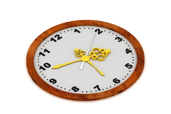 Clock in white background — Stock Photo, Image