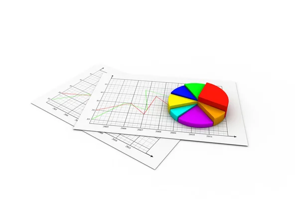 Kuchendiagramm — Stockfoto