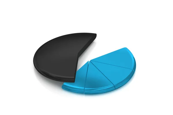 Pie chart 3d — Stock Photo, Image