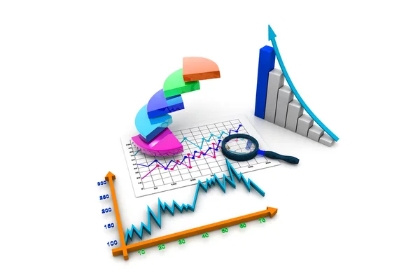 Diyagramı, grafik, grafik — Stok fotoğraf