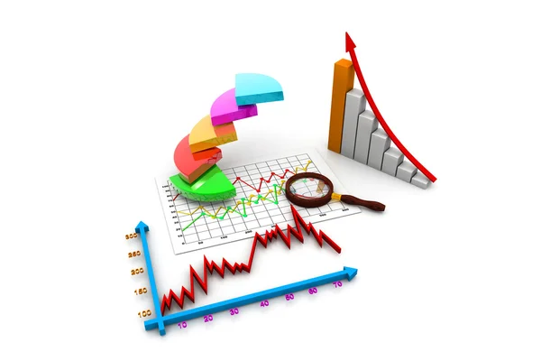 Diagrama, gráfico, gráfico — Foto de Stock