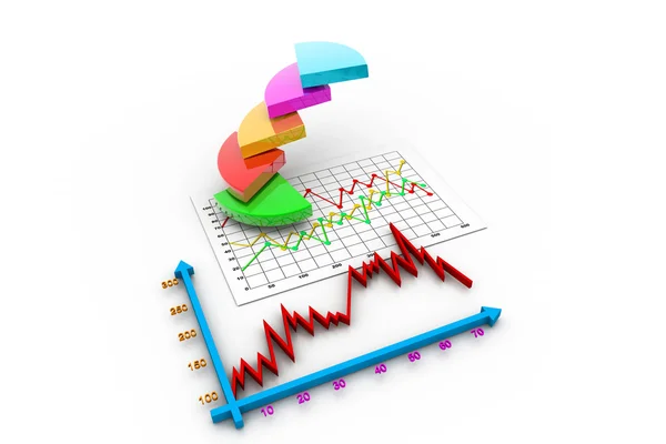 Diagrama, gráfico, gráfico — Fotografia de Stock