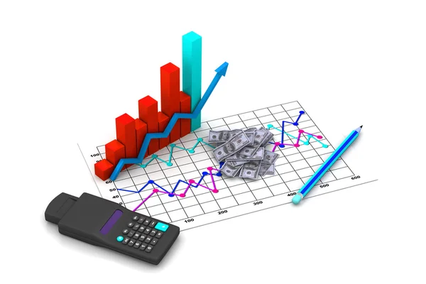 Gráfico de negocios análisis — Foto de Stock