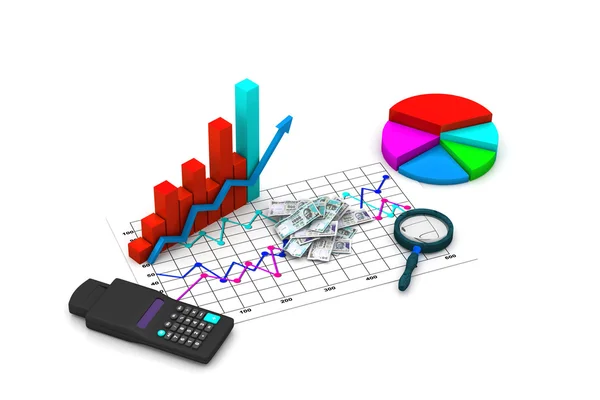 Gráfico de negocios análisis —  Fotos de Stock