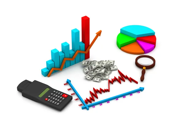 Business graph analyzing — Stock Photo, Image