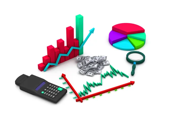 Business graph analyzing — Stock Photo, Image