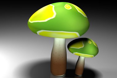 3D mantar