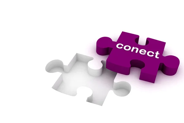 Connect puzzle — Stock Photo, Image