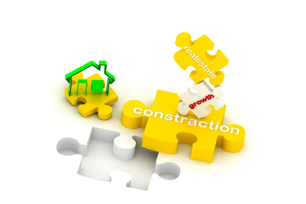 Construction puzzles — Stock Photo, Image