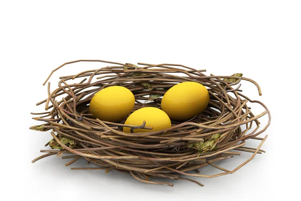 Egg and nest — Stock Photo, Image