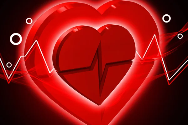 Heart ECG — Stock Photo, Image