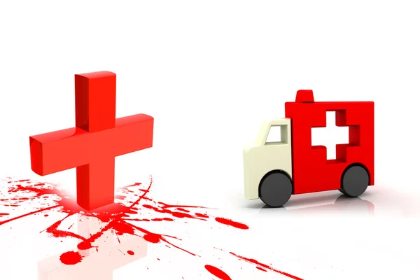 Signe clinique et symbole d'ambulance — Photo