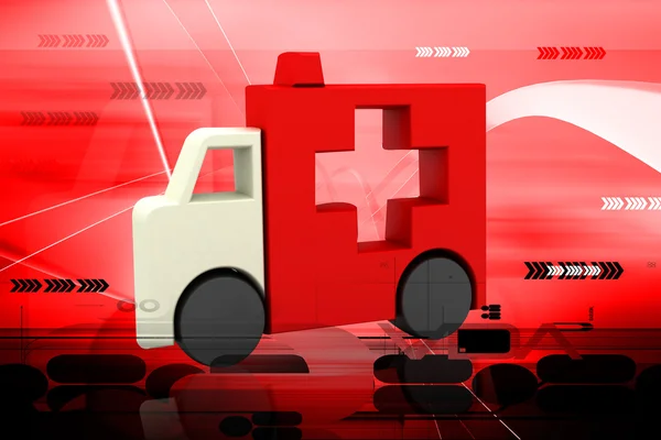 Rettungswagen-Symbol — Stockfoto