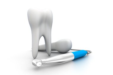 Beyaz Arkaplanda İzole Dişler