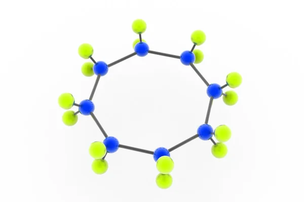 Drie-dimensioneel molecuul — Stockfoto