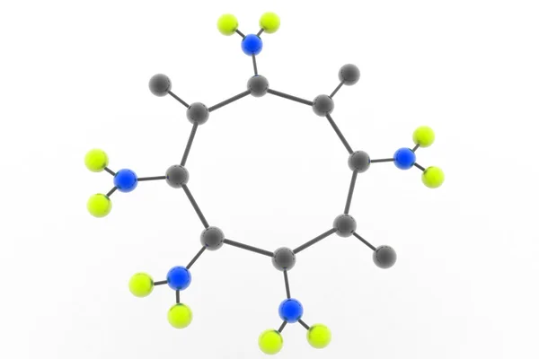 Drie-dimensioneel molecuul — Stockfoto