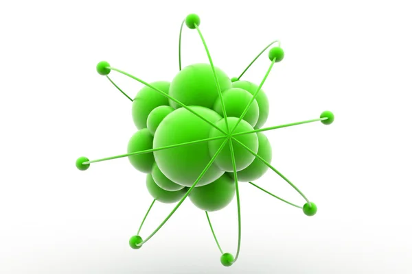 3D atom — Stockfoto