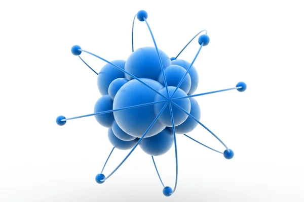 3D atom — стокове фото