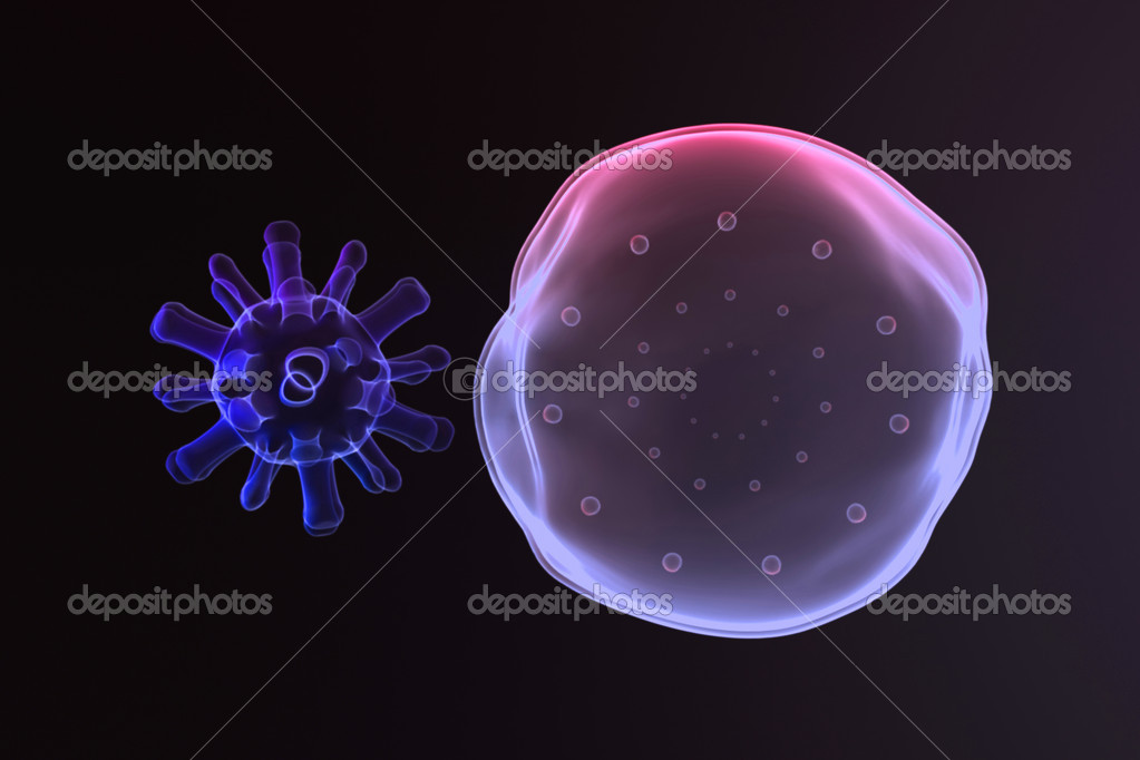 virus infectando celula