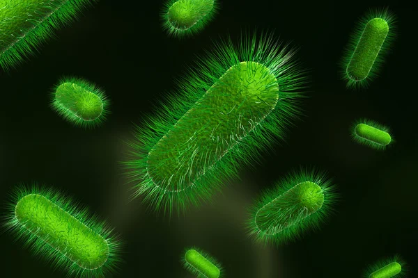 Renderowania 3D bakterii — Zdjęcie stockowe