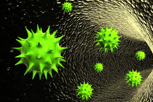 Konceptuella virus illustration — Stockfoto