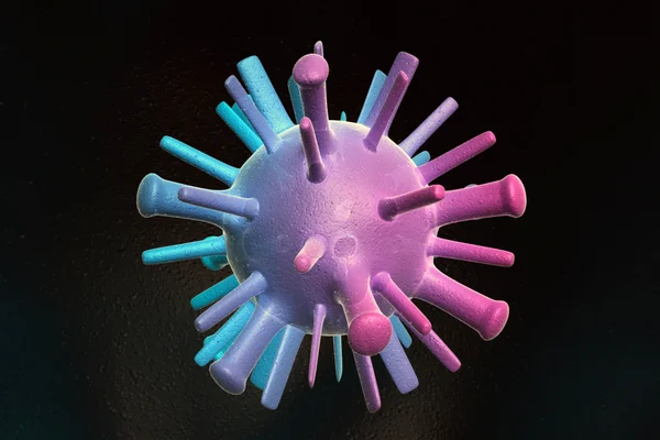 Virus colorido de la gripe aviar — Foto de Stock