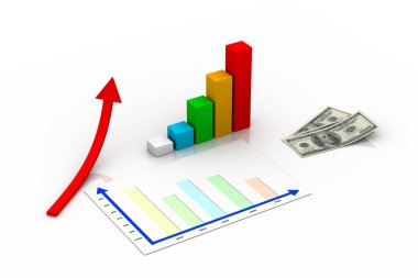 kar veya kazanç artış gösteren grafik