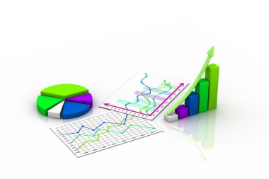Business graph, chart, diagram, bar