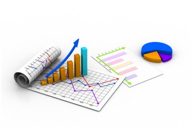 Business graph, chart, diagram, bar