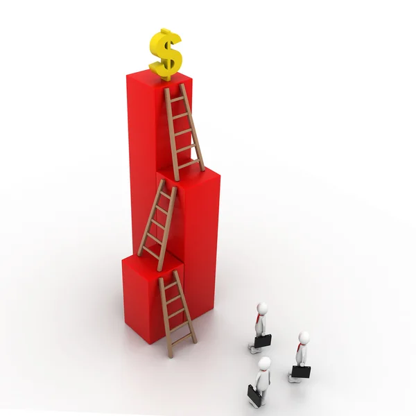 Ladder naar succes — Stockfoto