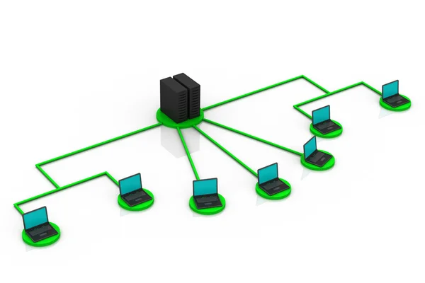 Computer network — Stock Photo, Image