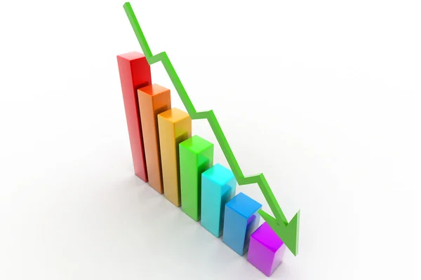 Simple business graph — Stock Photo, Image