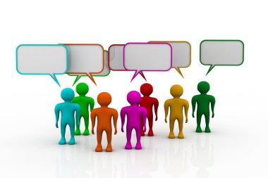 sosyal medya konuşma balonları konuşmak