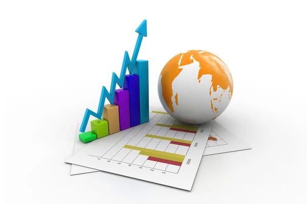 Business graph — Stock Photo, Image