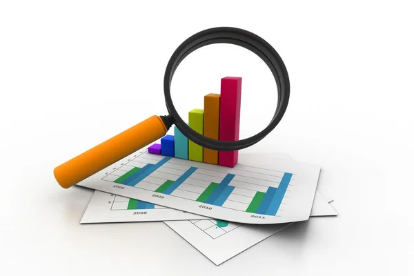 Business graph analyzing — Stock Photo, Image