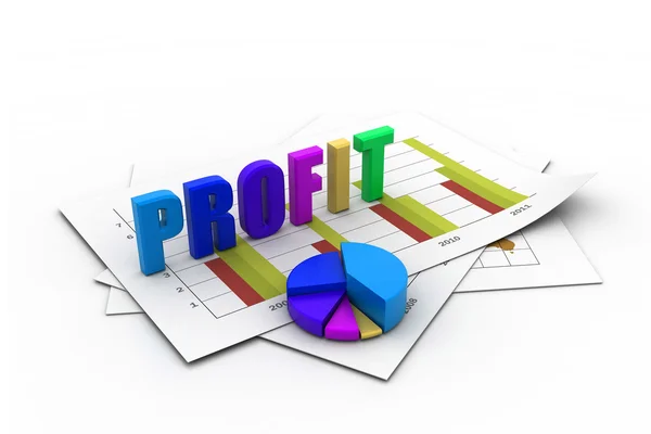 Grafico di profitto aziendale — Foto Stock