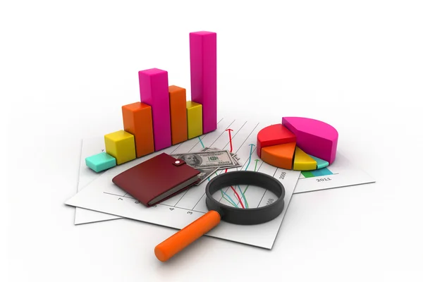 Business graph analyzing — Stock Photo, Image