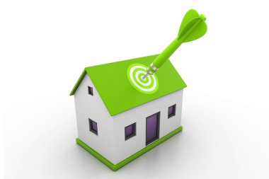 Evin hedef yeşil ok