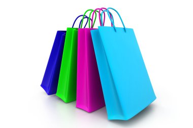 renkli alışveriş torbaları