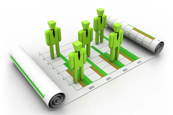 In Business graph chart — Stock Photo, Image
