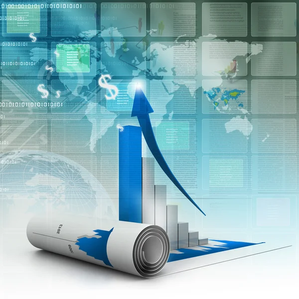 Business graph — Stock Photo, Image